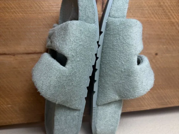 A New Day Sage Green Remi Platform Sandals Size 7 Terry Cloth Towelling - Image 3