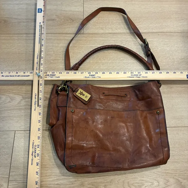 Frye Demi Hobo Satchel Brown Leather Bag - Image 6