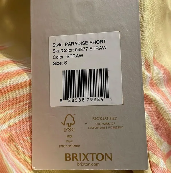 NWT Brixton Paradise Shorts - Image 6