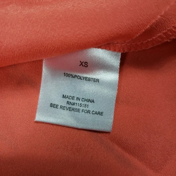 Romeo + Juliet Couture Orange Sleeveless Zippered Peplum Top Women's Size XS - Image 6