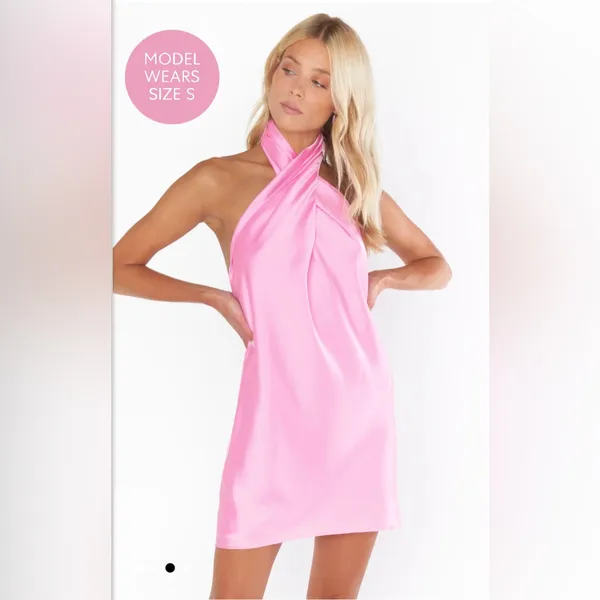 NWT SHOW ME YOUR MUMU- Jasmine Halter Mini Dress size small - Image 2