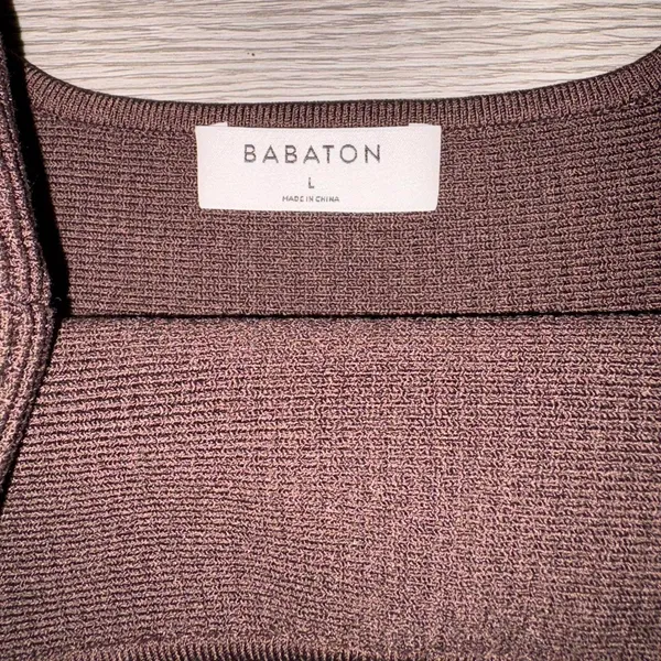 Aritzia Babaton Dark Brown Ribbed Tank Top  - Image 4