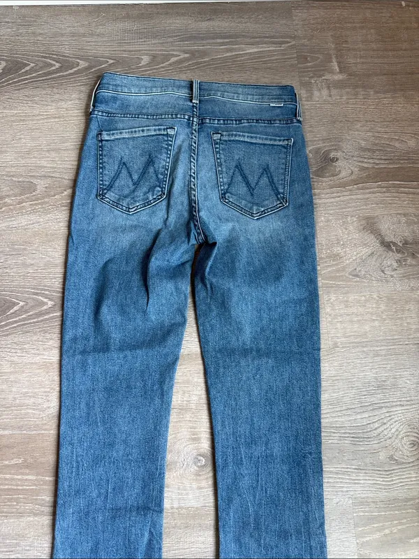 Mother The Runaway Step Fray Jeans in Runaway Train 26 - Image 9