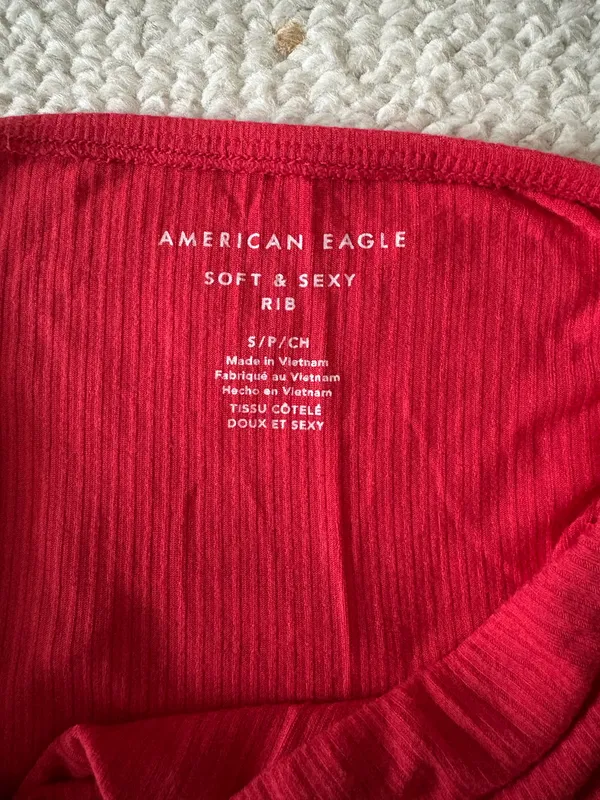 American Eagle Red Tube Top - Image 2