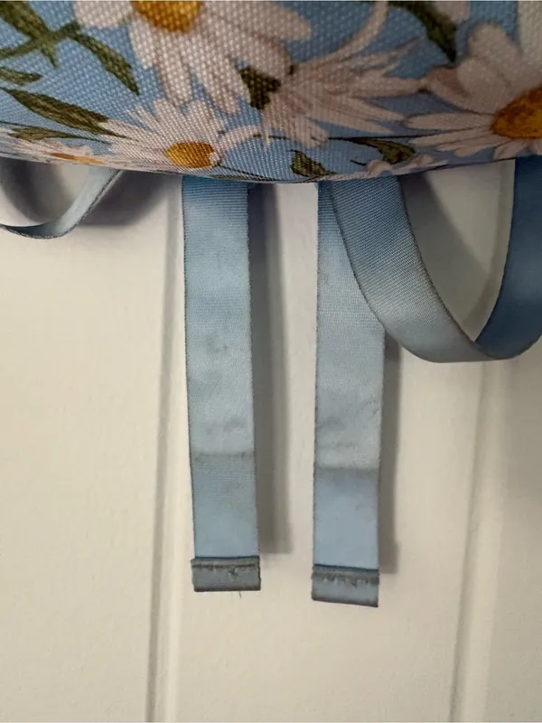 Daisy print backpack Blue - Image 7