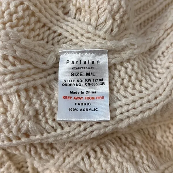 parisian collection handcrafted with love sweater size M/L‎ - Image 7