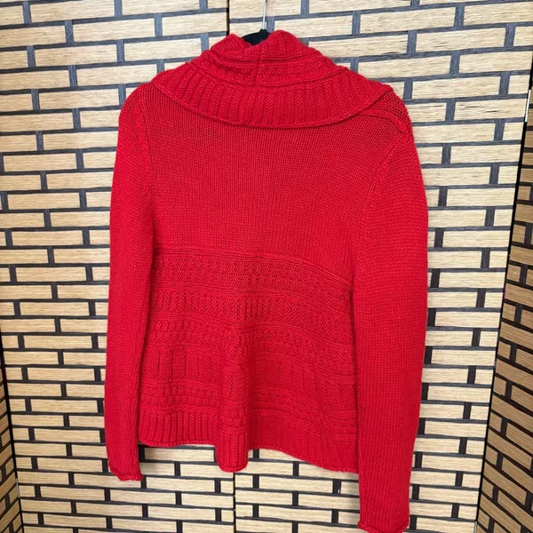 Christopher‎ & Banks Red Cardigan Size Medium - Image 2