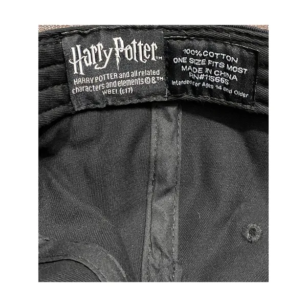 Harry Potter 2009 Mischief Managed Black Embroidered Adjustable Hat Cap Marauder - Image 6