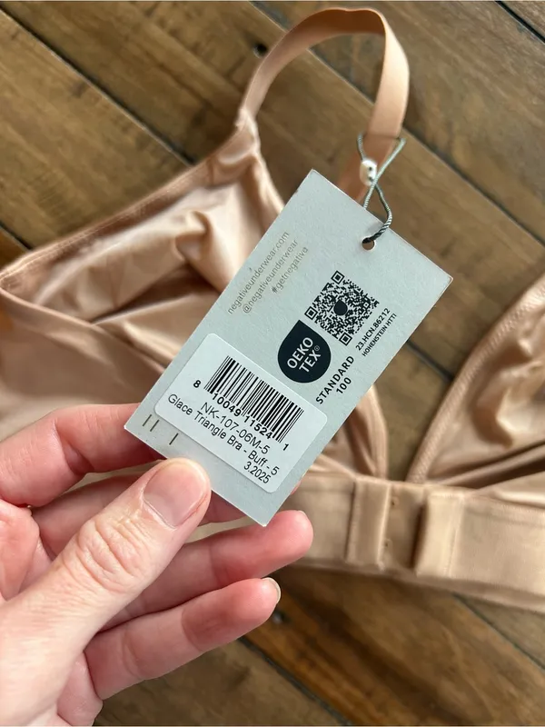 NWT Negative Underwear Glacé Triangle Bra Tan Beige Size undefined - Image 6