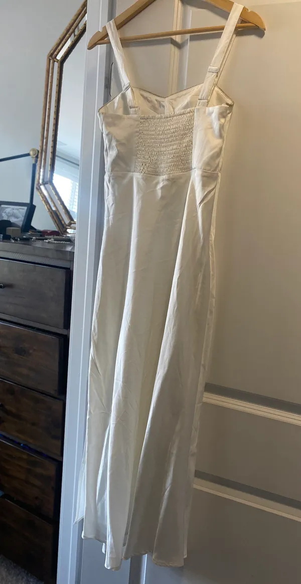 Bohme white satin dress - Image 5