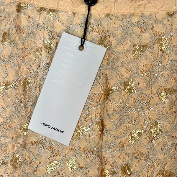 Vero Moda Sequins and Lace Mini Skirt Size 165/68A US 6 - Image 8