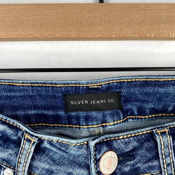 Silver Jeans Co Jeans Womens 31 Blue Denim Cotton Mid Rise Suki Bootcut Leg‎ - Image 4