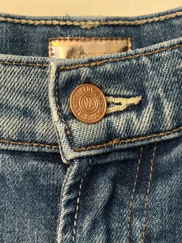 Mother the Hustler Roller ankle jean size 26 wide leg high on the hog wash - Image 4