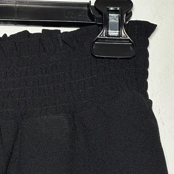 1. State‎ Black Smocked Waist Wide Leg Shorts XS Polyester Dressy Casual - Image 4