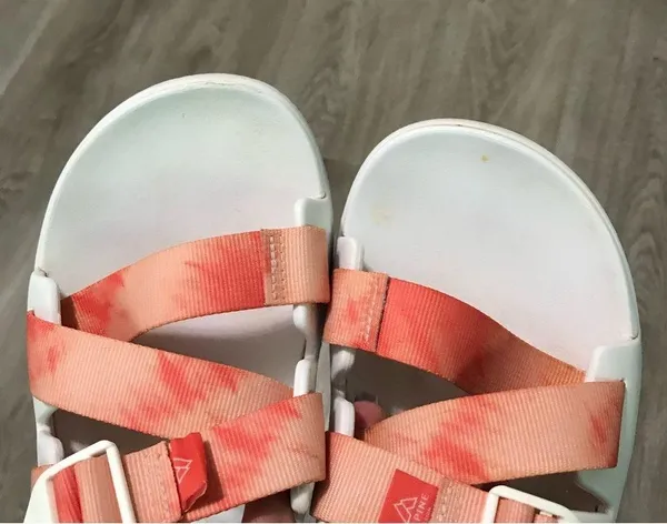 Chacos Tie Dye Chillo Persimmon Alpine Slides Sandals Orange White Women’s 10 - Image 3