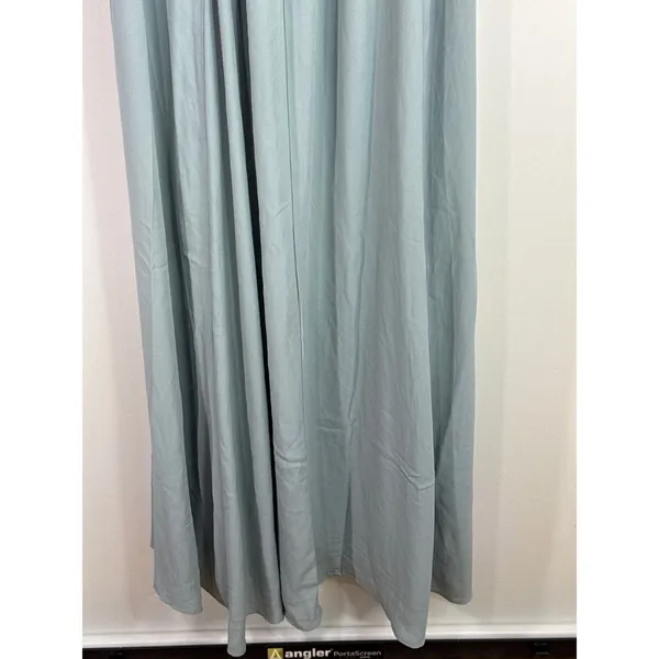 Show Me Your Mumu Jenn Maxi Dress in Silver Sage Crisp Blue‎ V Neck| XL | NWT - Image 10