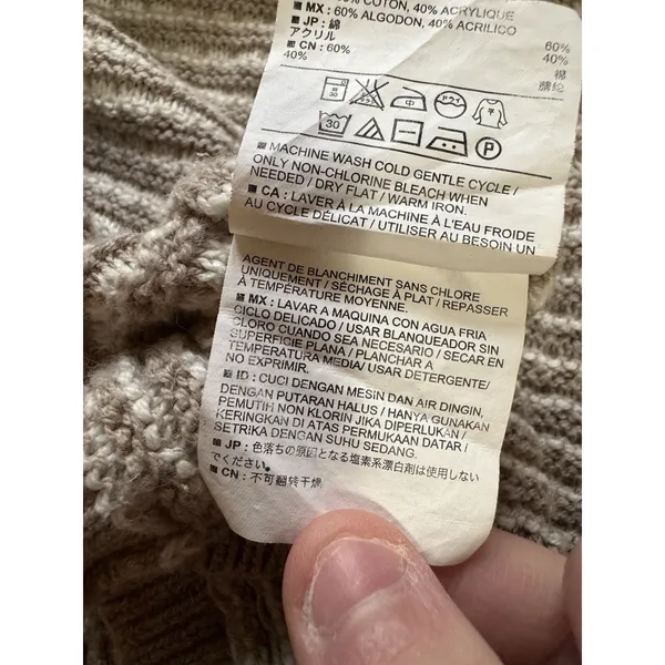 Old Navy Women Size Medium Open Front Ribbed Cardigan Sweater‎ Long Sleeve City - Image 10