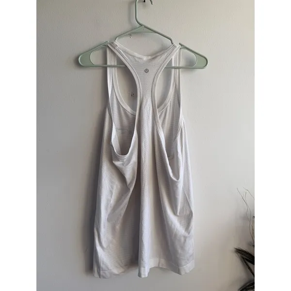 Lululemon Swiftly Tech Racerback 2.0 Tank Top White Miami Graphic Womens 12 - Image 2