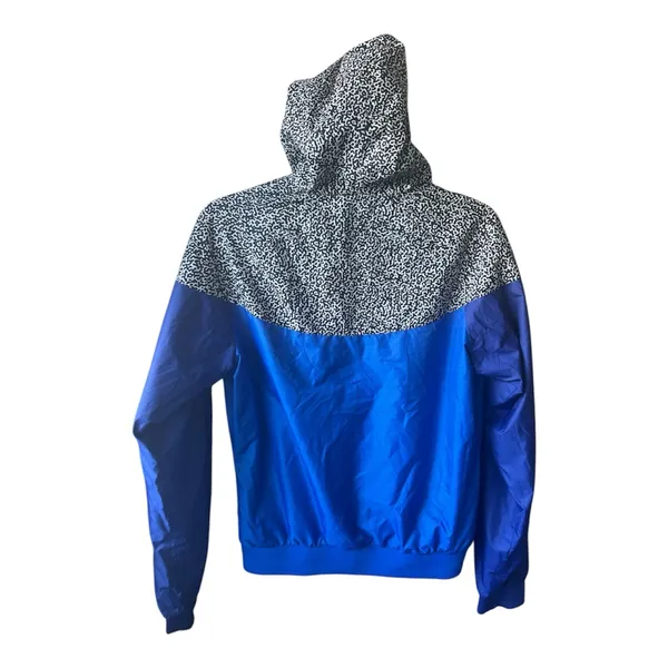 Nike Windrunner with a retro blue color-block design Nike Blue and Black - Image 4