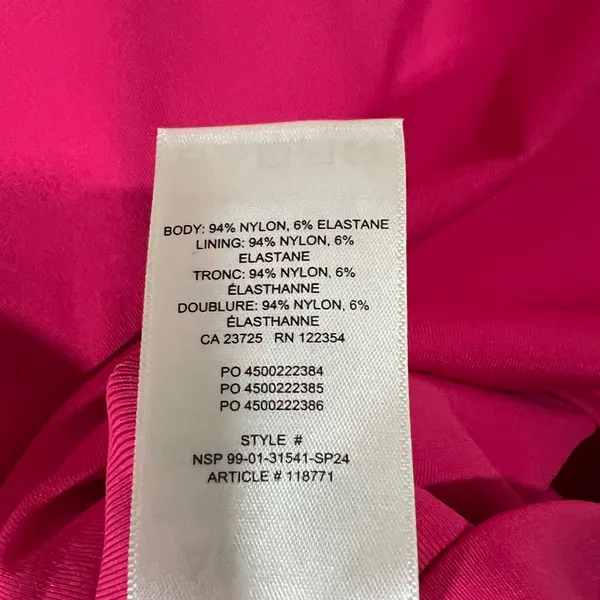 Aritzia Contour Crew Ribcage T-shirt Crop Top Size Medium Hot Pink - Image 6