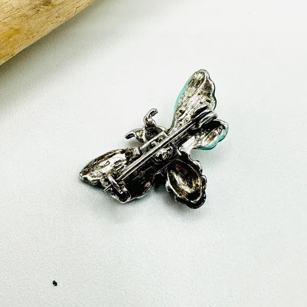 Vintage Hand Painted Bee Brooch Bee Pin - Image 3