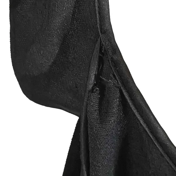 NWT Taylor Black One Piece Velvet Ruffle Trim Cross Back‎ Romper Sz 12-Flawed - Image 9