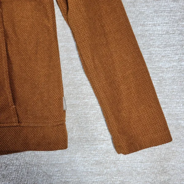 Avalanche Fleece Womens Small Rust Brown Quarter Zip Textured Pullover Top - Image 10