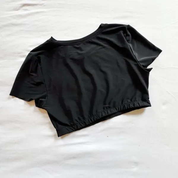 Aerie Smoothez Crop Top Bralette in True Black - Image 5