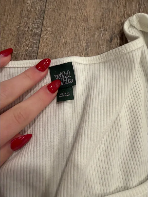 target white baby tee - Image 2