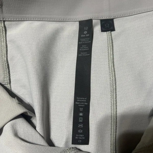 Lululemon LAB Reykur Cargo Pants Gray Womens Sz 12 Hiking Utility Tech NEW Rare - Image 11