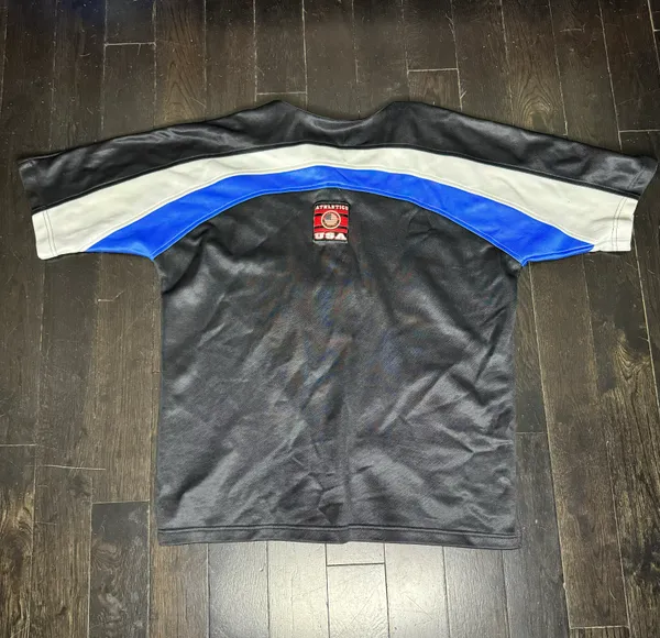 Champion Vintage Y2K Underdawg Sports Gear New York World All American USA Baseball Jersey Sz Medium - Image 6