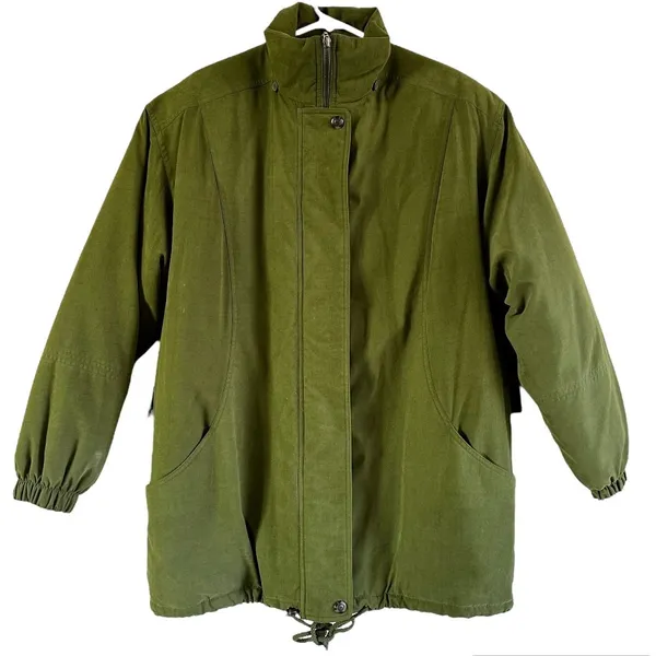 Bromley Sport Thermoloft Insulated Jacket Outdoor Full Zip Midweight Green Large - Image 2