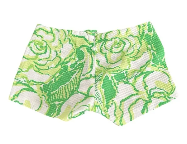 Lilly Pulitzer Liza Resort White Green Heartbreakers Shorts 000 - Image 5
