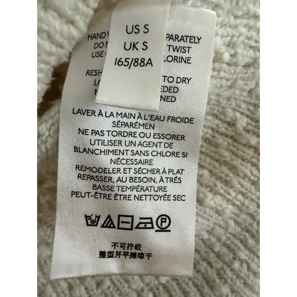 Free People Found My Friend Cardigan Ivory‎ Women's Size Small - Image 12
