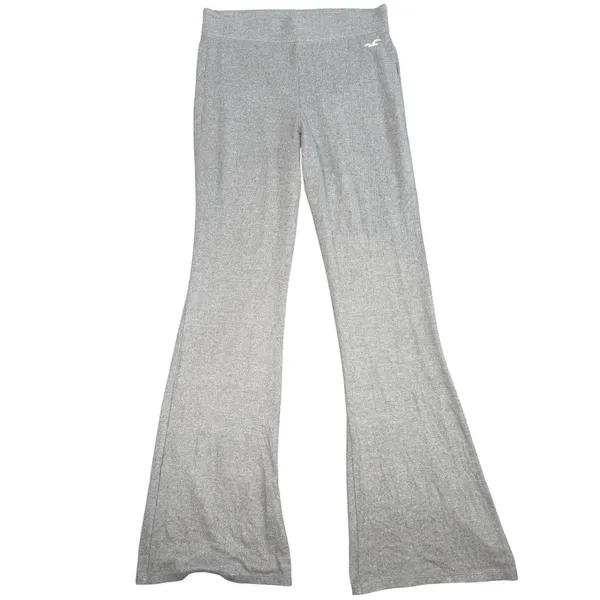 Hollister Flare Yoga Pants Womens Small Short Gray Heathered Stretch Lounge - Image 7
