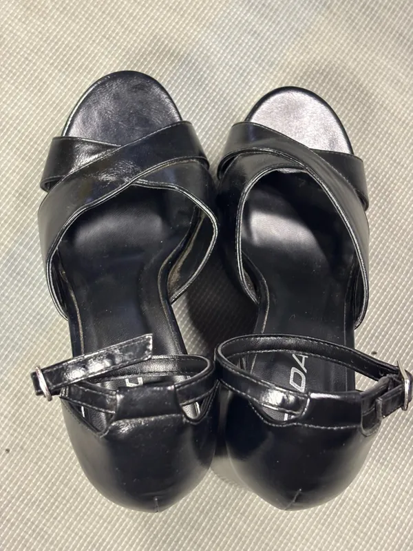 Soda Black Platform Ankle-Strap Sandals - Image 8