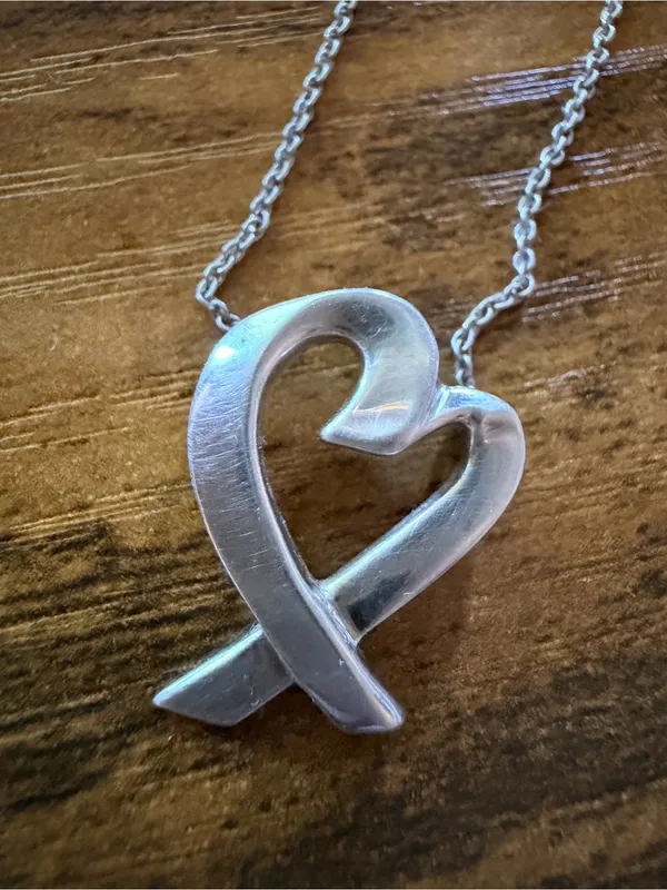 Tiffany & Co. Sterling Silver Paloma Picasso Loving Heart Necklace - Image 8
