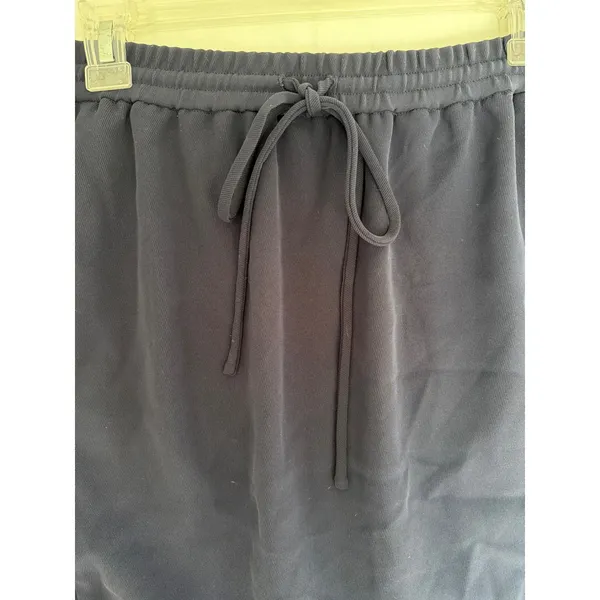 J. Crew Navy Blue Tulip Hem Mini Skirt with Pockets Size 12 Drawstring Waist - Image 6