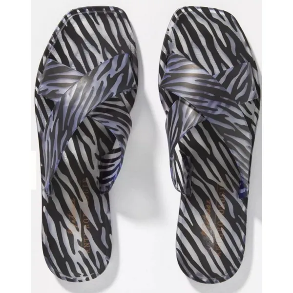Matisse x Anthropologie zebra jelly sandals - Image 2