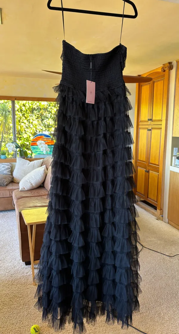 Hello Molly Lovers in Paris Strapless Tulle Maxi Dress - Image 3