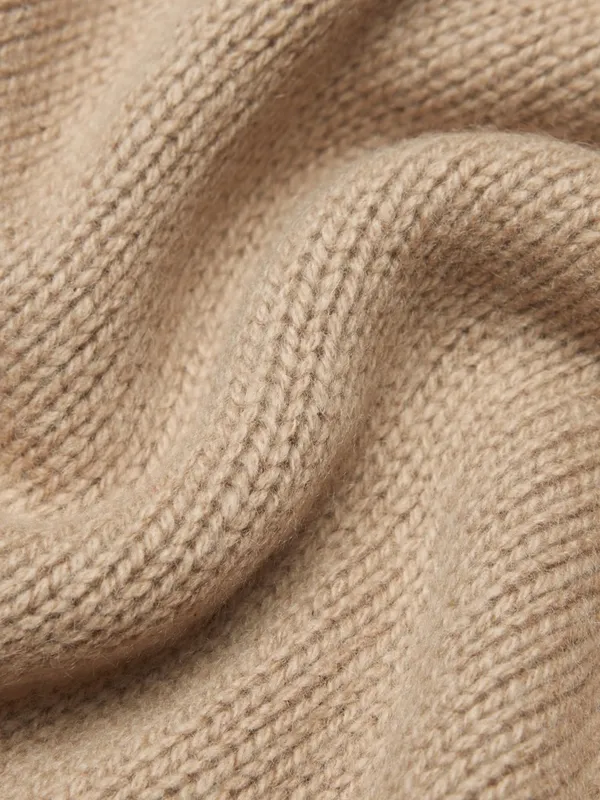 Aritzia Wilfred Luxe Cashmere Clara Sweater in Gold Camel - Image 6