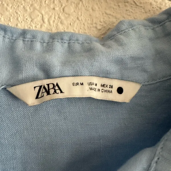 Zara Light Blue Blouse - Image 2