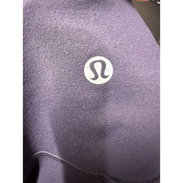 Lululemon Wunder Under Crop‎ Leggings Sz 6 Purple High Rise Athletic Workout - Image 3