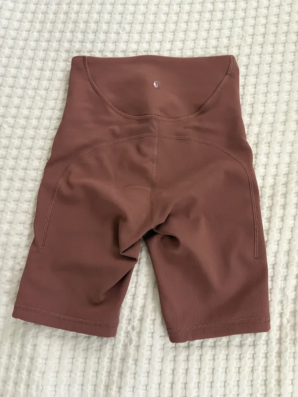 Lululemon Mauve Biker Shorts - Image 2