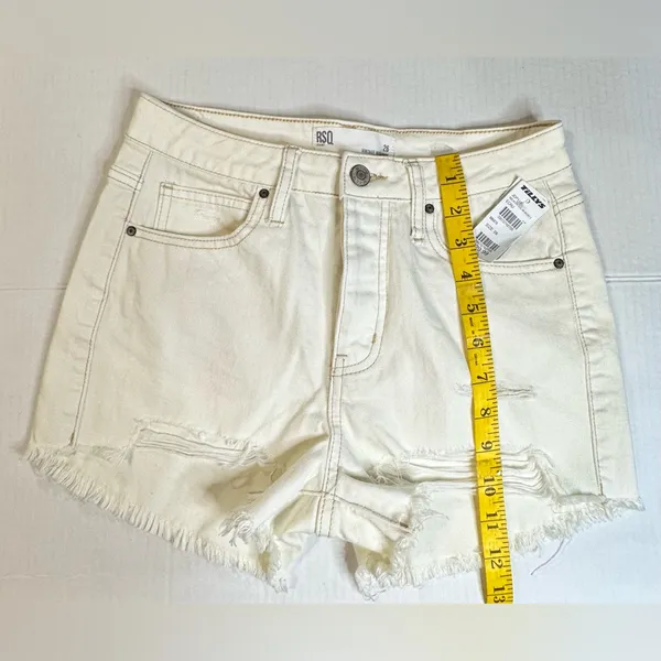 RSQ High Rise Short Womens Size 26 Distressed Fringed Summer Girlcore Beach New‎ - Image 5