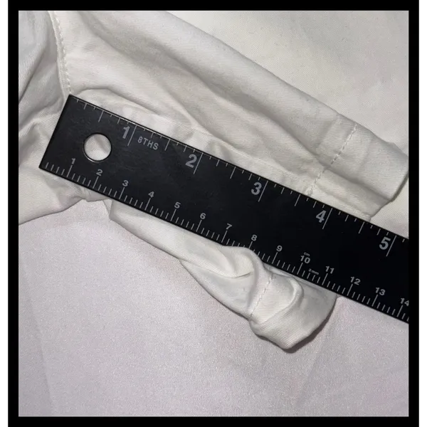 Old‎ Navy Everyday Short Womens 6 White Cotton Blend Chino Casual Summer - Image 3