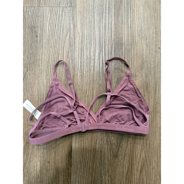 Lululemon Flow‎ Y Bralette Dusty Rose Modal Strappy Triangle Bra Womens Size S - Image 3