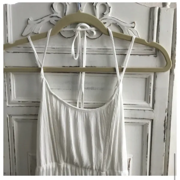 Motherhood Maternity Lace Hem Boho Maxi Dress in White size Small, NWOT - Image 13