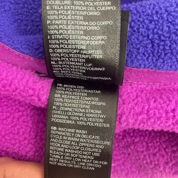 North Face FlashDry Fleece Jacket Purple Pink S Cozy Athletic Outdoor Retro - Image 16