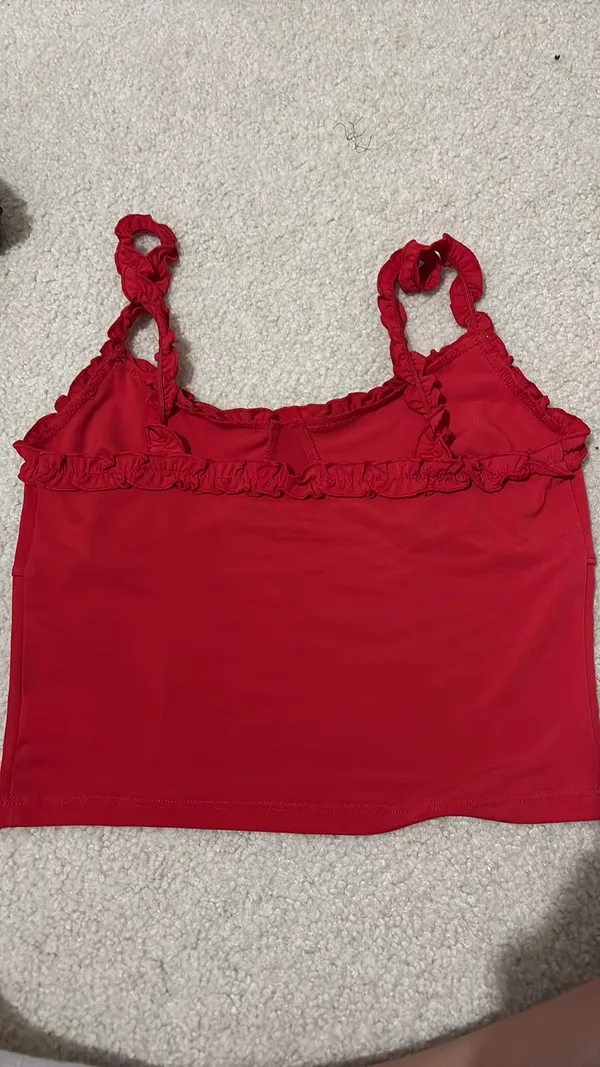 Aeropostale Tank Cropped Red - Image 4